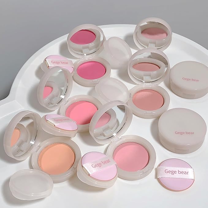 Powder Blush, Lightweight, Smooth, Natural Powder Blush with Long-Lasting All-Day Face Enhancing Makeup Color, Blends Easily,1 Count (1, 03 Ginger Cat Orange, Medium)