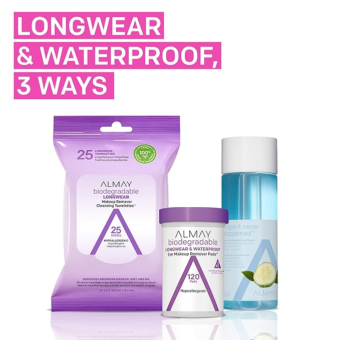 Almay Eye Makeup Remover Liquid, Longwear and Waterproof, Hypoallergenic, Cruelty Free, Ophthalmologist Tested, 4 Fl Oz (Pack of 1)
