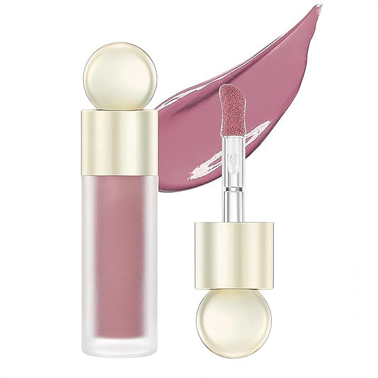 5 Color Velvet Liquid Blush, Soft Cream Face Blush for Cheek, Eye, Lips, Soft Cream, Weightless, Breathable, Natural-Looking liquid Blush Stick (03)