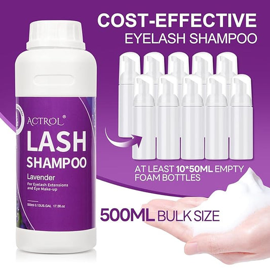 Lavender Lash Wash 500ml Foam Cleanser