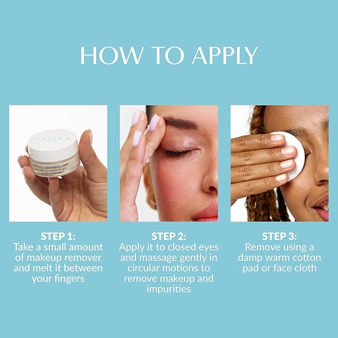 Talika Lipocils Eye Makeup Remover Balm | Eye Cleanser For All Skin Types | Gently removes Mascara, Eyeliner and Brow Gel | Lengthening and Strengthening Lashes and Brows