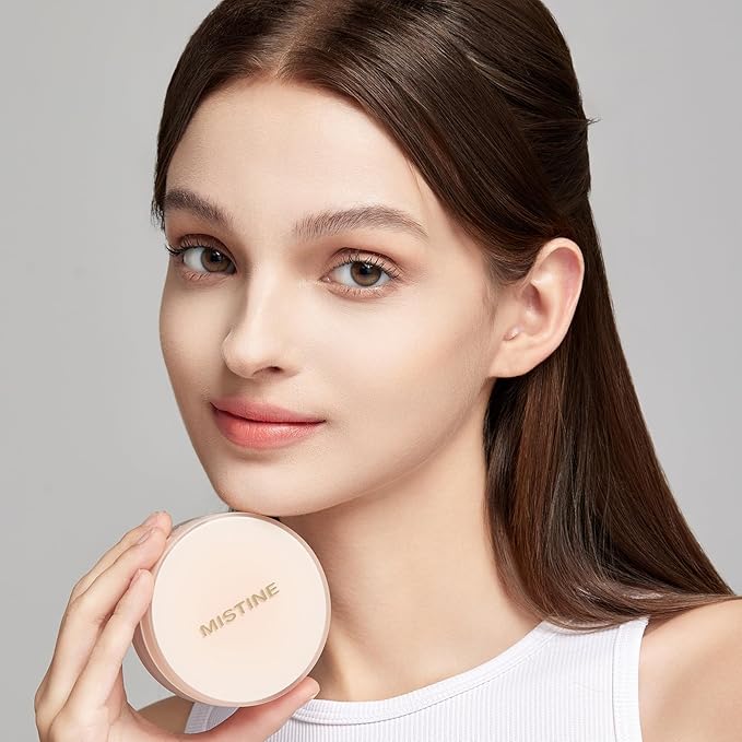 MISTINE Translucent Loose Setting Powder, Lightweight & Breathable Talc Free Translucent Powder, Brightens Skin,Blur Setting Powder, Semi-Matte Finish, Translucent White, 0.28 Oz