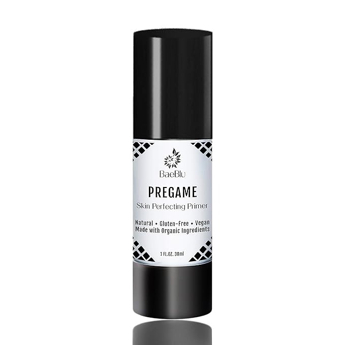 Organic Face Primer, Perfects Skin, Extends Makeup Wear Time, Silicone-Free, Gluten-Free
