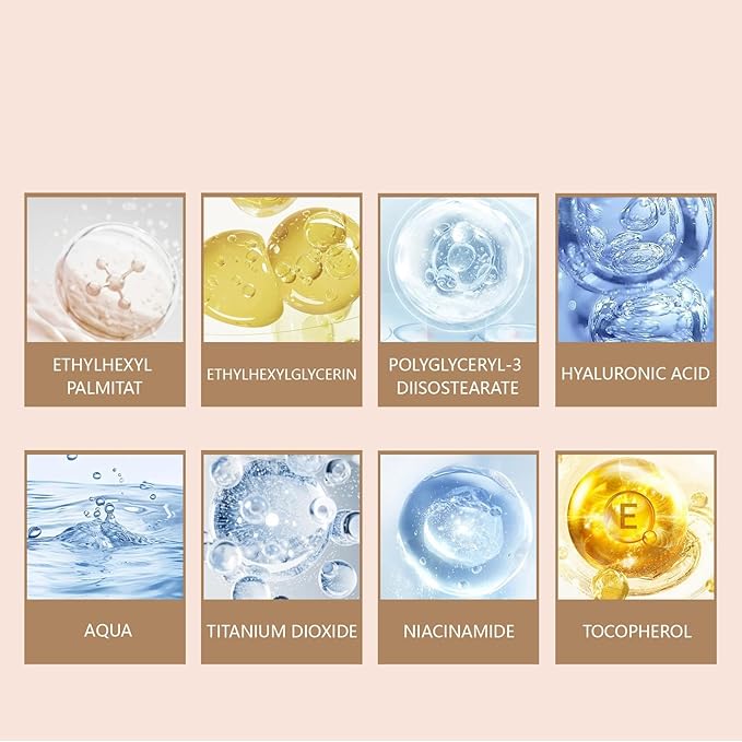 2Pcs BB Blur Tinted Moisturizer SPF 30,BB Tinted Care Primer, BB Cream Tinted Moisturizer,Hydrates & Smooths Your Skin. (Wheat)