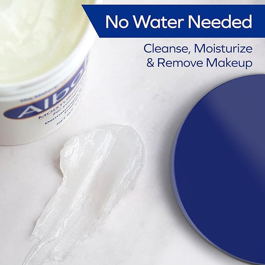 Albolene Face Moisturizer & Makeup Remover – Fragrance-Free Cleansing Balm with Beta-Carotene – Hydrating Facial Cleanser for Soft, Supple Skin, Gently Removes Makeup & Dirt, (12 oz)