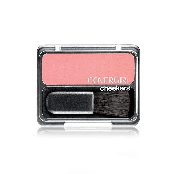 COVERGIRL Cheekers Blendable Powder Blush Pretty Peach, .12 oz (packaging may vary), 1 Count
