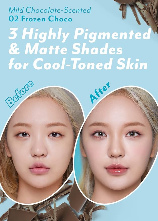 I'm Meme Palette - Afternoon Tea Contour | Frozen Choco, 0.4oz + NOONI Korean Cleansing Oil - Snow Aqua 0 LHA Toning Pore Care Korean Facial Oil Cleanser, 6.76 fl.oz Bundle