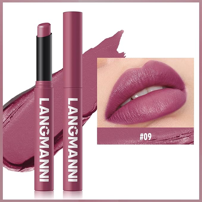 Matte Lipstick - Non-Sticky, Long-Lasting & Waterproof Lipstick for Women, Richly Pigmented, Hydrating Lip Makeup with Smudge-Proof Formula, 1 Count, 0.07oz