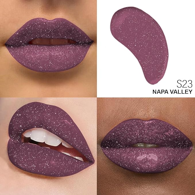 Shimmer Lip Gloss - Non-Sticky Girls Gloss - Long Lasting High Shine - 0.7 FL Oz Gloss for Girls & Women - Cruelty Free - (Napa Valley: S23)