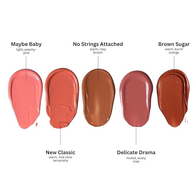 Half Caked In Sync Liquid Blush - Pigmented, Long-Lasting, Multi-Use Liquid Color - Lightweight, Natural Finish - Fragrance-Free, Clean, Vegan & Cruelty-Free, 15ml (Delicate Drama)