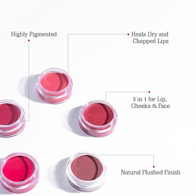 Everyday Lip & Cheek Tint for Women | Lip Tint - Peony Peach | Long Lasting, Vegan with Vitamin E Oil - 0.2 FL Oz / 8gm