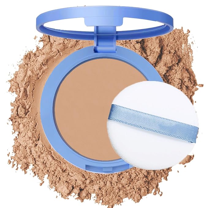 Oil Control Face Pressed Powder,Matte Smooth Flawless Setting Powder Makeup,Waterproof Long Lasting Finishing Powder,Cruelty Free Lightweight Face Cosmetics,0.35Oz(SOFT HONEY)