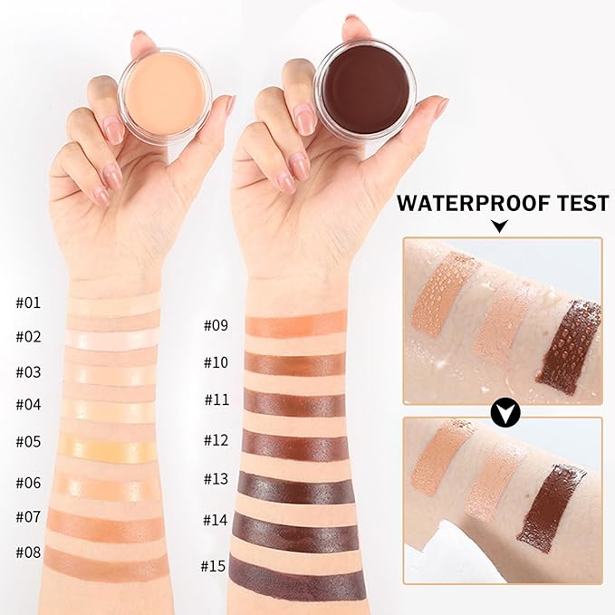 Under Eye Concealer for Dark Circles Color Correcting,Pro Concealer Full Coverage Tattoo Cover up Makeup,Under Eye Brightener,Long-lasting Corrector de Ojeras (02 Honey Kissed)