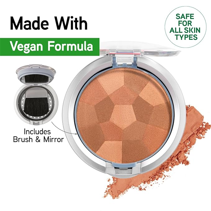 Physicians Formula Powder Palette Multi-Colored Blush Powder Blushing Natural, Dermatologist Tested