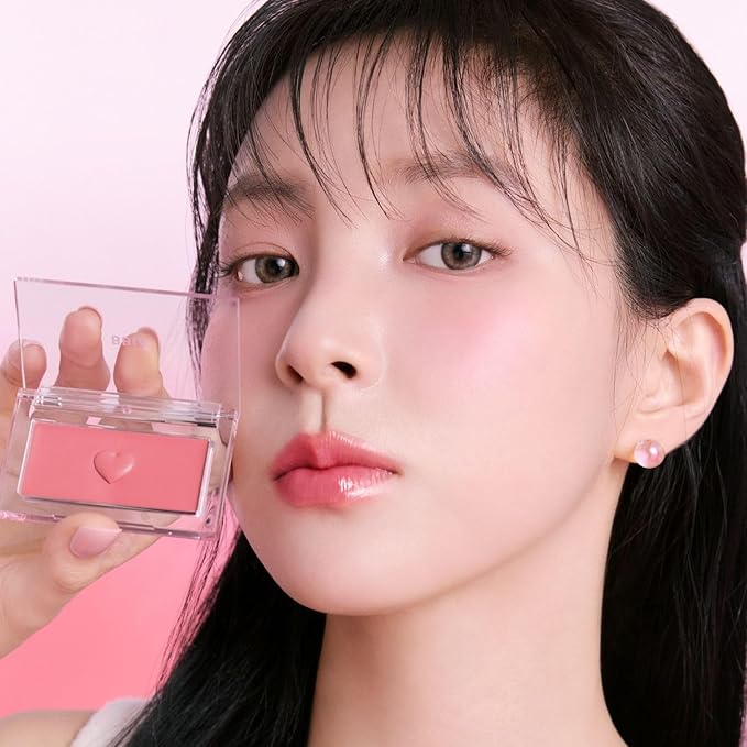 BBIA Ready To Wear Downy Cheek Cream Blush 2P Set (08 DOWNY ROSY + 01 DOWNY PINK) / Blendable and Lightweight Cheek Makeup, Highly Pigmented with Long Wearing Formula