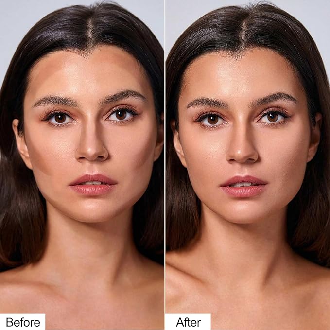 Erinde 2PCS Cool Toned Contour Stick, Natural Cream Contour Bronzer Stick, Blendable & Smooth Matte Bronzer, Waterproof & Long Lasting Face Shaping Contouring Makeup, Travel Size, 01 Gray Brown