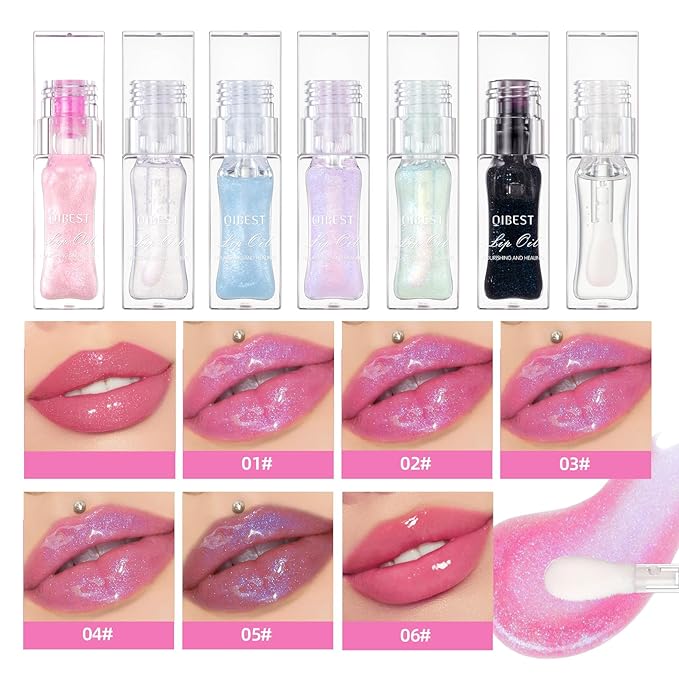 Magic Color Changing Moisturizing Lip Glow Oil Plumping Glimmer Glow Lipstick, Hydrating Lip Gloss Lip Care, Long Lasting Non-sticky Fresh Texture Lip Oil (Color Changing 02)