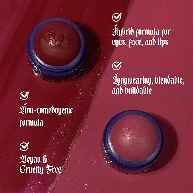 Profusion Cosmetics Blush Alchemy Cheek Balm, Creamy and Blendable Color with a Dewy, Soft Finish to Achieve Mysterious Eyes, Lips, and Cheeks (Mystical, 1)