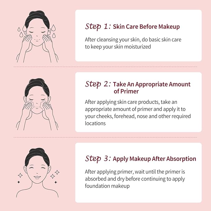 UCANBE Tone Adjusting Primer: Smooth Lightweight Face Primer - Facial Makeup Long-lasting Prime - Vegan & Cruelty-free Prime Makes Dull Skin Healthy and Rosy(Pink,1.06 Oz)