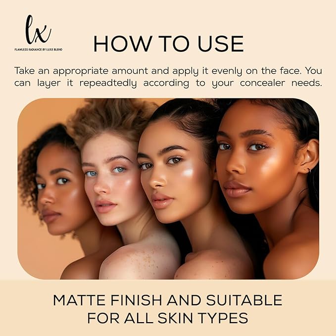 Lx Blend CC+ Cream | Oil-Free Matte Foundation with SPF 40 | Full Coverage, Anti-Aging, Long-Wear Hydrating Makeup for Oily Skin | Fragrance-Free, Shine Control, 1.08 FL OZ