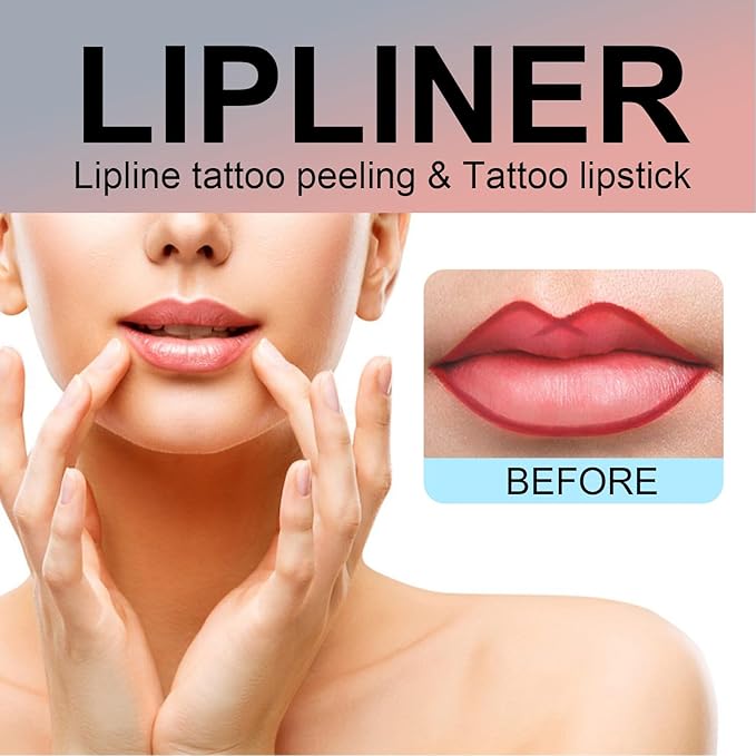 3PCS Lip Liner,Peel Off Lip Liner Tattoo, Peel Off Lip Stain, Long Lasting Lip Stain Peel Off, Infused with Hyaluronic Acid & Vitamin E, Makeup Gift for Women