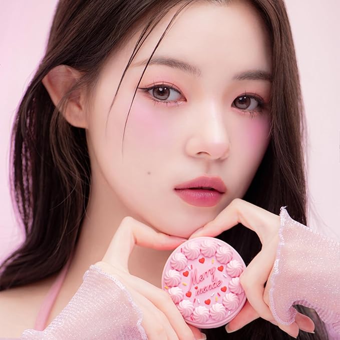 Happy Your Day Cushion, SPF40 PA++, Full Coverage, Pore Blurring, Hydrating Makeup, Korean Cushion Foundation with – Includes Puff & Refill (02 Vanilla, 1 Count)