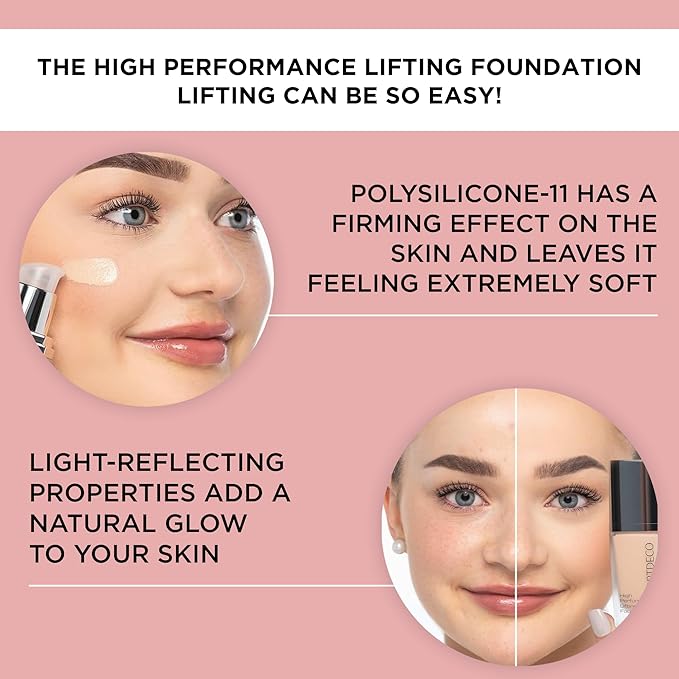 ARTDECO High Performance Lifting Foundation - reflecting beige N°10 - reduces wrinkles for firmer skin & soft matte finish - vegan makeup - Liquid foundation with hyaluron - 1.05 Fl Oz