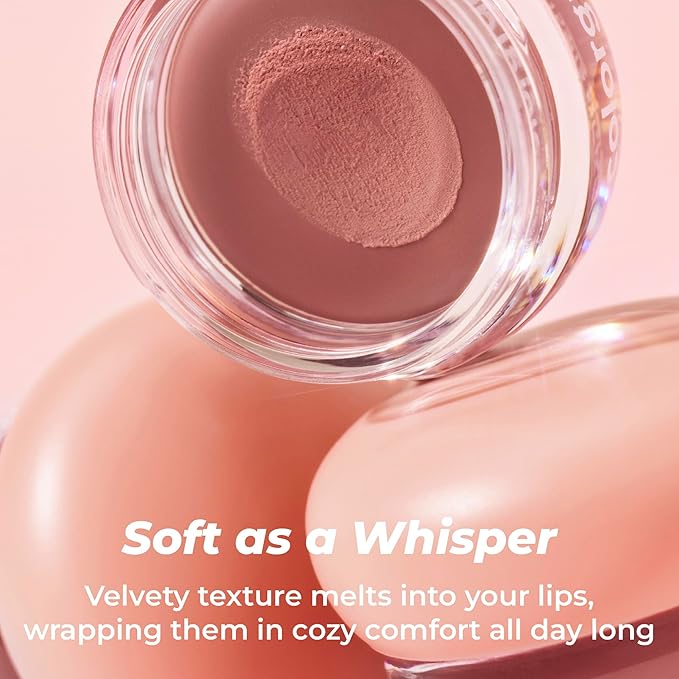 COLORGRAM TINTIN DORY BLUR JAM 01 PINK CASHEW NUT | Pudding Pot Lip & Cheek Tint with Whipped Mousse Texture | Velvet Matte Finish, Featherlight Blur Tint | Multi-Use Korean Makeup