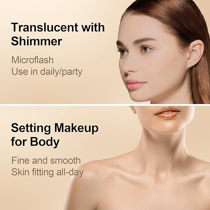 FV Moisturizing Foundation with Translucent Setting Powder, Long Lasting & Natural Finish, Lightweight Foundation Makeup Set for Dry/Combination Skin, Nourishing Ivory & Shimmer Sheer