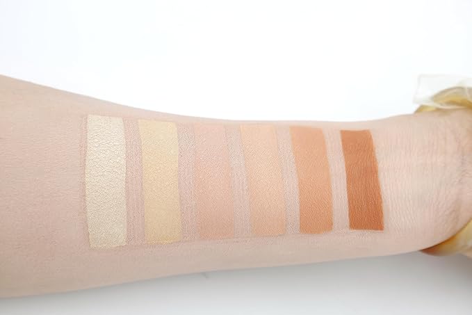6 Color Contour Powder Kit Highlighter Sculpt Enhance Features(Light)