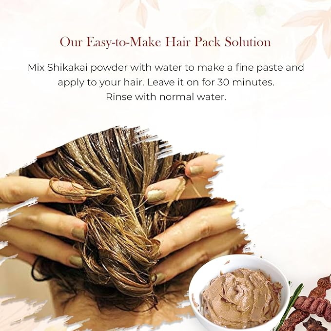 100% Natural Shikakai Powder | (3.5 Oz) Pure Shikakai Powder for Hair care -Cleansing & Conditioning | Hair Pack for Hair Growth | Herbal Shikakai Powder DIY Ayurvedic Hair Mask