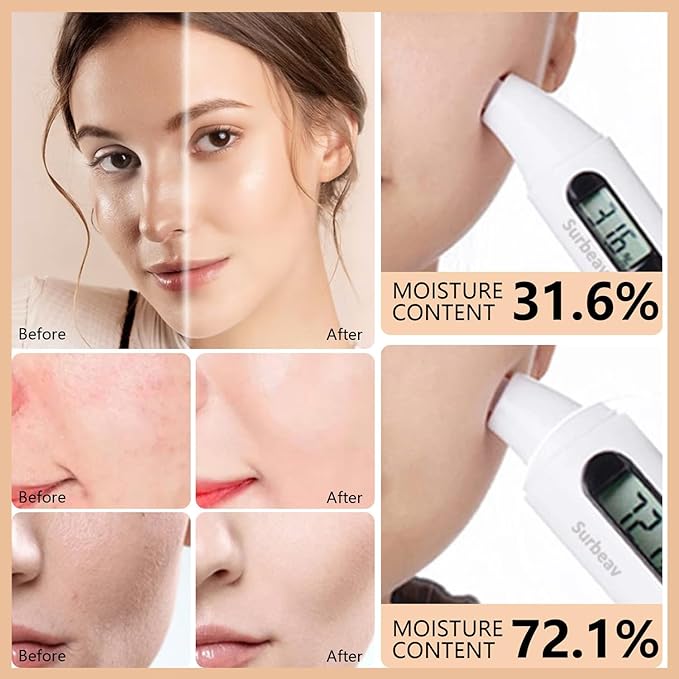 Airbrush Foundation Spray with Brush - Full Coverage Magic Minerals Airbrush Foundation for Smooth Radiant Finish, Concealer Hydrating Makeup for a Flawless, Natural Finish, Breathable (Beige)