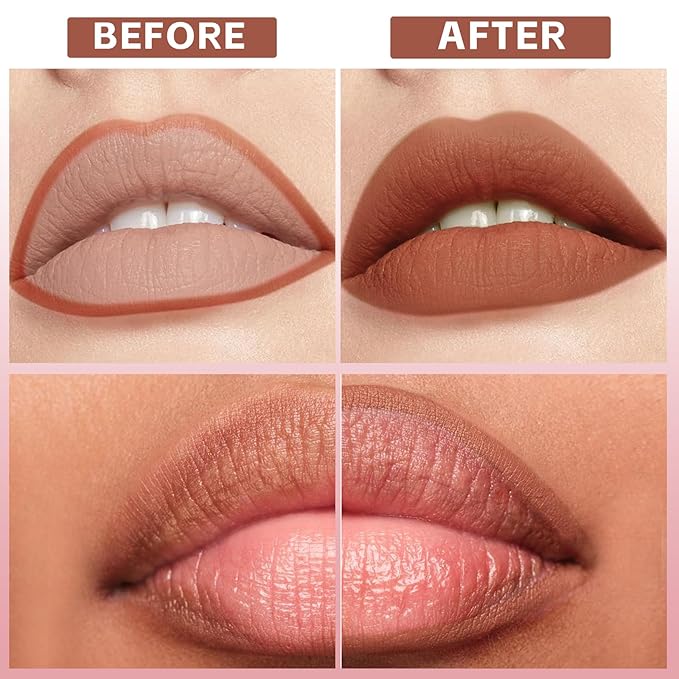 Waterproof Lip Liner Pencil, Long Lasting Matte Lipstick Makeup, Liner Lip Stick for Women