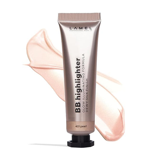 Dewy Cream BB Highlighter - Lightweight, Buildable and Luxuriously Glossy with Radiant, Natural-looking, Non-Greasy, Moisturizing, and Long-Lasting Formula for Flawless, Skin-Brightening - 401