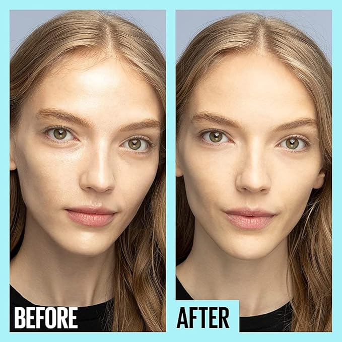 Maybelline Fit Me Matte + Poreless Mattifying Face Primer Makeup With Sunscreen, Broad Spectrum SPF 20, 16HR Wear, Shine Control, Clear, 1 Count (Pack of 2)