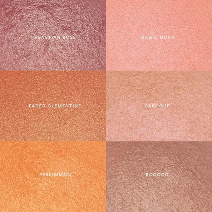 Heaven's Glow Radiant Veil Blush, Baked Powder Blush, 8g (Faded Clementine)
