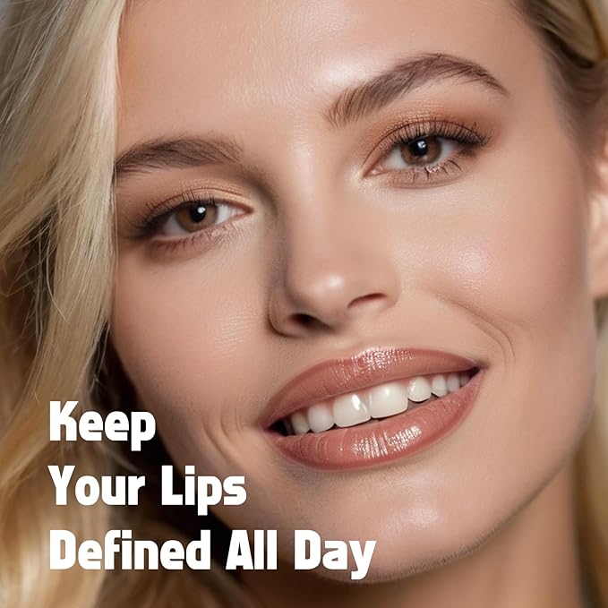 KIMUSE Peel Off Lip Liner Stain, Long Lasting Lip Tint Stain Peel Off, Waterproof, Transfer-Proof, Highly Pigmented Color Peel Off Lip Stain Liner, Matte Finish