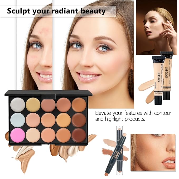 Makeup Sets for Teens Makeup Kit for Women Full Kit Makeup set Makeup Kit Eyeshadow Palette Foundation Makeup Gift Set for Teenager Girls