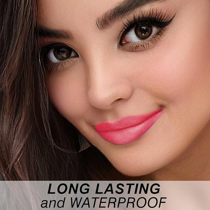 Matte Bullet Long Wear Lipstick - Vegan and Cruelty-Free - Smudge and Waterproof Matte Lipstick with Moisturizing Formula - All Day Comfort - (Peachy Bliss #09)