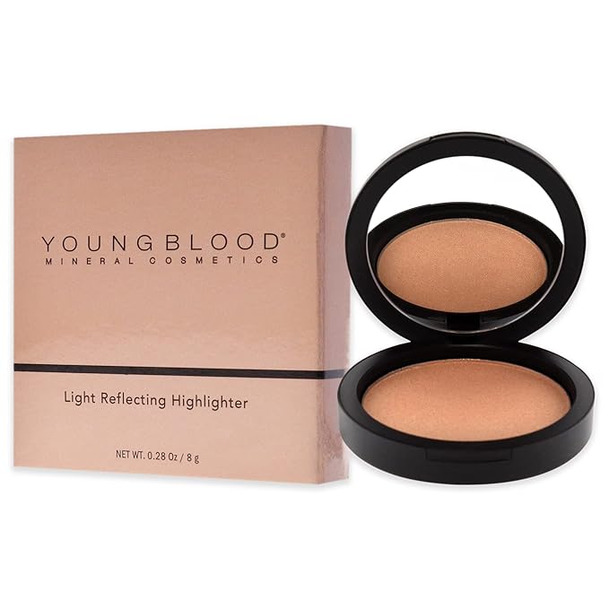 Youngblood Light Reflecting Highlighter with Diamond Powder, Aurora | Cruelty Free, Paraben Free, Gluten Free