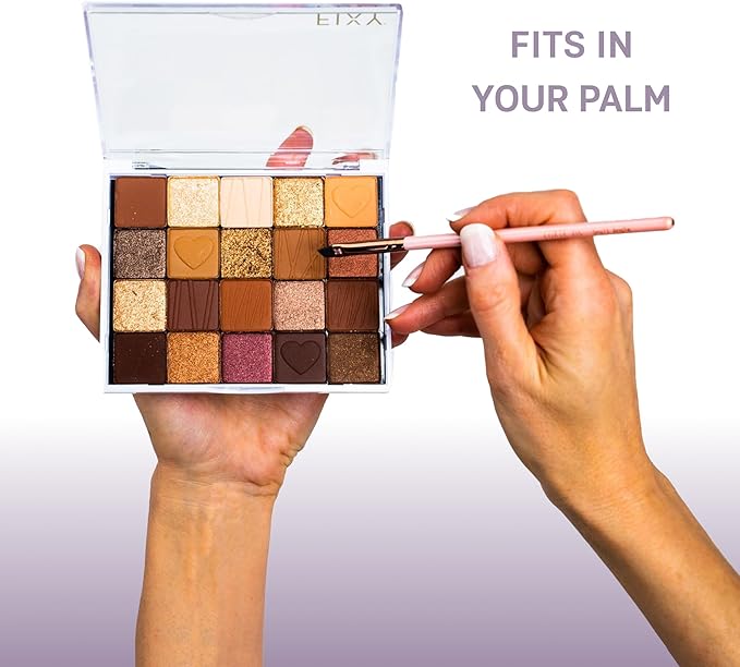 FIXY Extra Small Magnetic Makeup Organizer with Clear Top – Depot, Organize & Declutter Your Makeup – Travel-Friendly Empty Palette for Eyeshadow, Blush & More, Customizable & Portable - 4.8"x4.0"