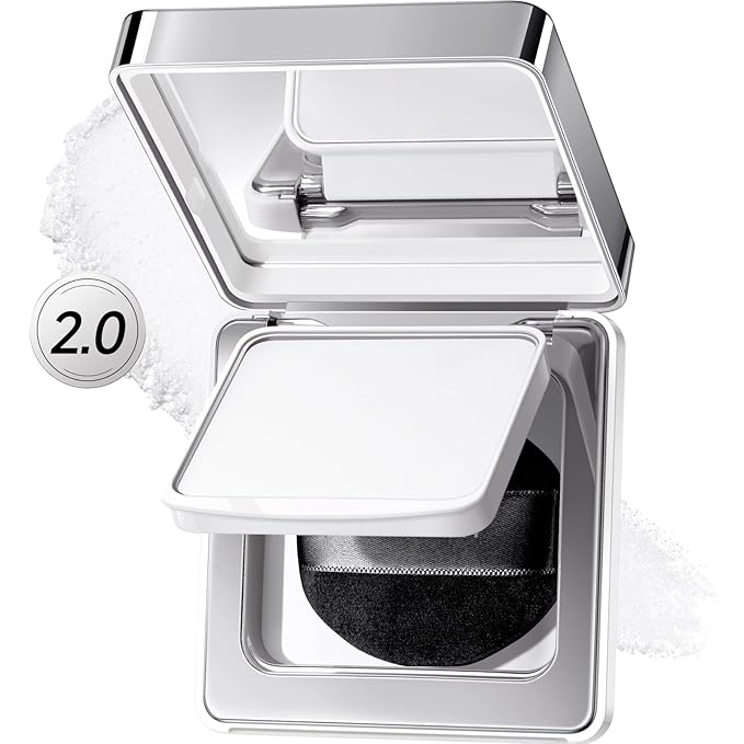 Black Magnet Soft Focus Powder, Waterproof Translucent Pressed Setting Powder, 24H Longlasting Talc-Free Face Powder, Oil Control Compact Makeup,03 Translucent For Sensitive Skin, 0.28Oz