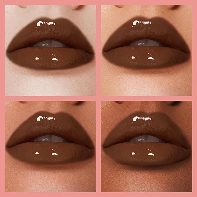 Hydrating Lip Gloss, High Shine for Plumper Looking Lips, Natural Gloss Finish with Moisturizing Texture, Long Lasting for Hours 21# DIRTY