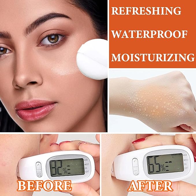 Oil Control Loose Face Powder,Translucent Setting Powder With a Powder Puff Long Lasting Makeup Covering Blemishes Brightens Skin Tone,Natural Matte Loose Powder for Women(3)