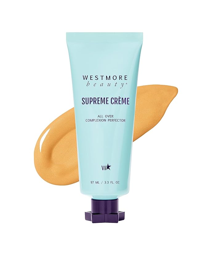 Westmore Beauty Supreme Creme All-Over Complexion Perfector – Long-Lasting CC Cream Foundation - Waterproof & Transfer-Resistant Skin Tint - 3.3 Oz (Medium)