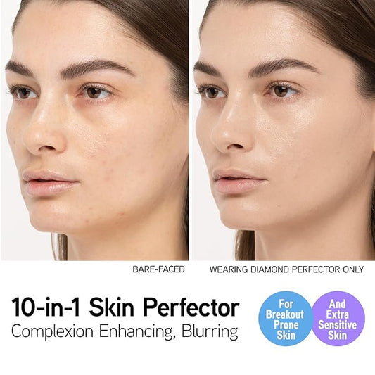 Physicians Formula Mineral Wear®Diamond Perfector BB Cream, 10 in 1 Skin Perfecting Beauty Balm, Lightweight & Luminous Finish - Deep to Rich (Pack of 2)