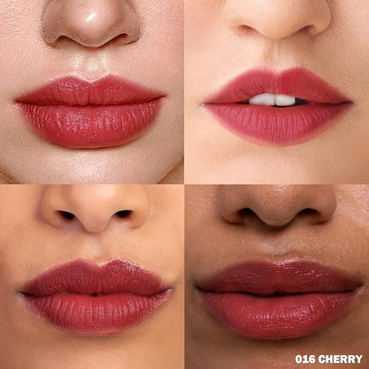 Peel Off Lip Stain - Long Lasting, Transfer Proof and Waterproof Tattoo Lip Tint, Matte Finish Lip Stain Peel Off, Infused with Vitamin E & Algin & Hydroxyacetophenone, #016 Cherry