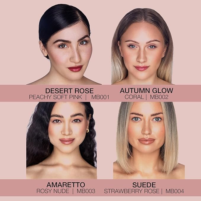 bellapierre Mineral Blush | Warm Dewy Complexion | Non-Toxic & Paraben Free | Hypoallergenic | Loose Powder - 0.3-Ounce – Desert Rose