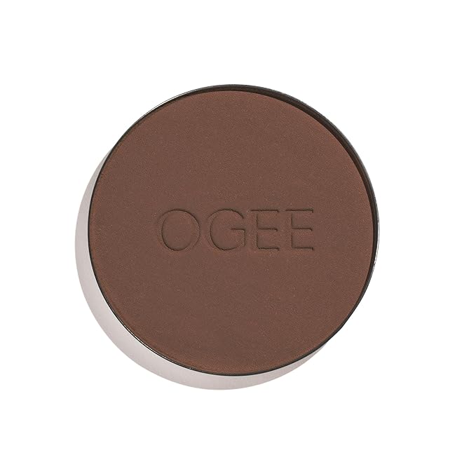 Ogee Sculpted Skin-Perfecting Makeup Setting Powder - (Basalt - REFILL ONLY) - Lightweight Powder Foundation Made with 70% Organic Ingredients