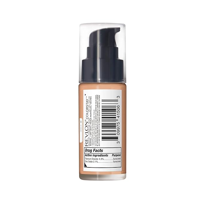 Liquid Foundation by Revlon, ColorStay Face Makeup for Normal & Dry Skin, SPF 20, Longwear Medium-Full Coverage with Natural Finish, Oil Free, 240 Medium Beige, 1 Fl Oz (Pack of 4)